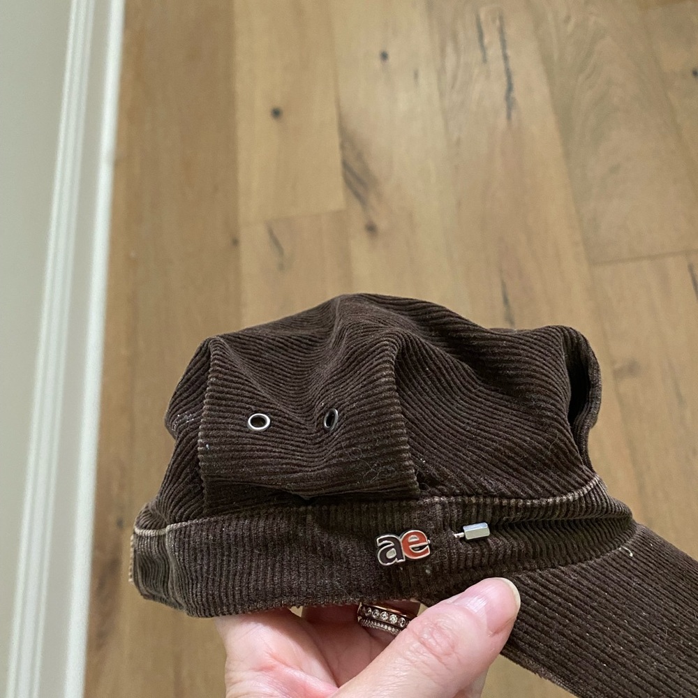 American Eagle Outfitters Women's Dark Brown Corduroy Hat - Picture 2 of 3